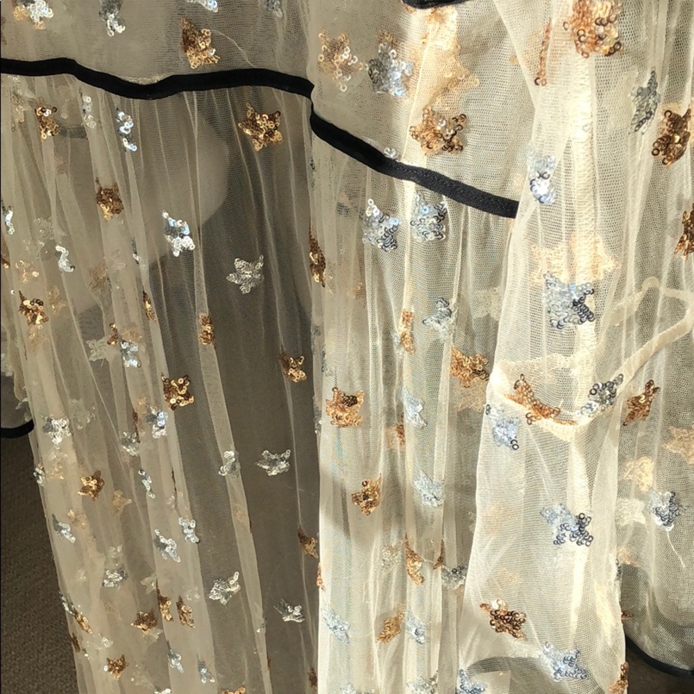 Sequin star cover up